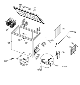 Part Location Diagram of WR2M4122 GE NO LONGER AVAILABLE