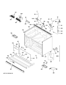 BODY PARTS Diagram and Parts List for ZGP484NGR4SS  General Electric Range