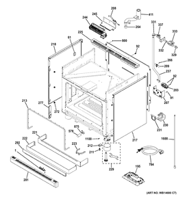 BODY PARTS Diagram and Parts List for ZDP366NP1GS  General Electric Range
