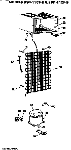 Unit Parts Diagram and Parts List for SSD14CFBRWH  Hotpoint Refrigerator