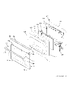Lower Door Diagram and Parts List for CES750M2N3S5  General Electric Range