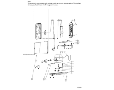 SYSTEM Diagram and Parts List for MBR12DGHAWW  General Electric Refrigerator