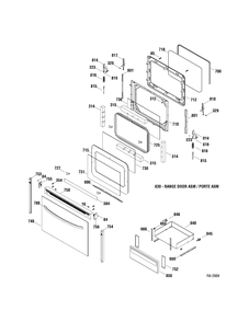 Part Location Diagram of WB63M322 GE DIVIDER WIRING