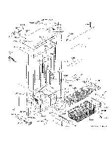 Freezer Section, Trim And Components Diagram and Parts List for ZIPS360NNHSS  General Electric Refrigerator