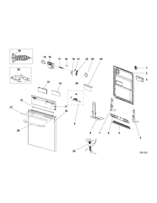 Part Location Diagram of WD27M298 GE OUTER DOOR (STAINLESS ST