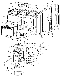 Freezer Door Diagram and Parts List for TBX25RLF  General Electric Refrigerator