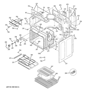 Body Parts Diagram and Parts List for JBP84CK1CC  General Electric Range