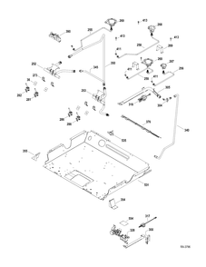 GAS-BURNER PARTS Diagram and Parts List for JGSP28DER1WW  General Electric Range