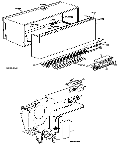 Cabinet Diagram and Parts List for A2B542SEAL1B  General Electric Air Conditioner
