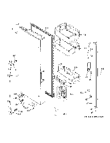 Fresh Food Door - Lh Diagram and Parts List for PWE23KYNEFS  General Electric Refrigerator