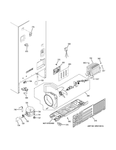 Machine Compartment Diagram and Parts List for GYE18JSLAFSS  General Electric Refrigerator