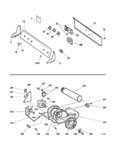 CONTROL PANEL Diagram and Parts List for PHDSR48EH0WW  General Electric Dryer