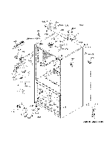 Case parts Diagram and Parts List for CYE22TP2MFS1  General Electric Refrigerator