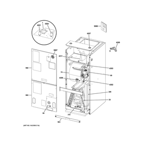 Room Air Conditioner 2 Diagram and Parts List for NAM24P1TA5S71  General Electric Air Conditioner