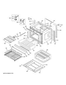 LOWER OVEN Diagram and Parts List for CK7500SH3SS  General Electric Wall Oven