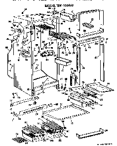 Cabinet Parts Diagram and Parts List for TBF16ZGB  General Electric Refrigerator