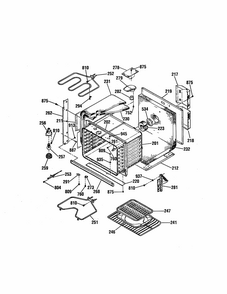 Body Diagram and Parts List for 91141775790  Kenmore Wall Oven