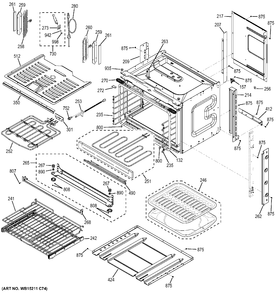 BODY PARTS Diagram and Parts List for ZET1FH1SS  General Electric Range