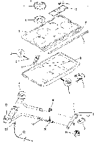 36" Gas Built-in Surface Unit-electric Ignition Diagram and Parts List for JGP600EH  General Electric Cooktop