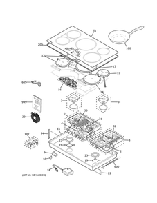 Part Location Diagram of WB27X42900 GE GENERATOR BOARD ASM RIGHT