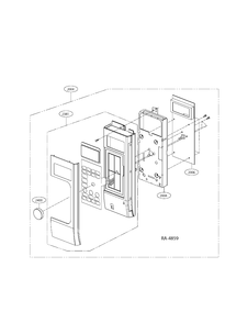 CONTROL PANEL Diagram and Parts List for CVM1790SSSSC01  General Electric Microwave