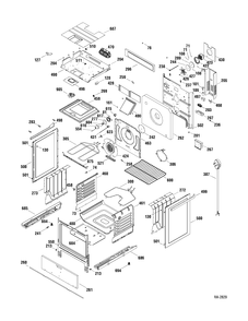 Part Location Diagram of WB14M34 GE AUTOMATIC LATCH Assembly