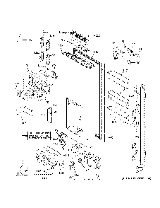 Dispenser door Diagram and Parts List for CYE22TP3MED1  General Electric Refrigerator