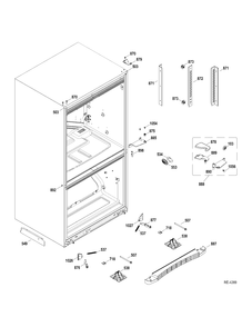 MISCELLANEOUS PARTS Diagram and Parts List for GDRS3KBYCRSS  General Electric Refrigerator