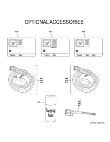 Optional Accessories Diagram and Parts List for AZ45E09DABW2  General Electric Air Conditioner