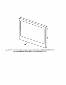 Door Diagram and Parts List for 91147699100  Kenmore Microwave