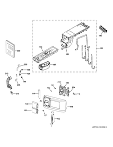 Part Location Diagram of WH01X26182 GE OUT OF BALANCE MICRO SWITCH