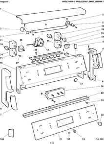Part Location Diagram of WB60M815 GE NO LONGER AVAILABLE