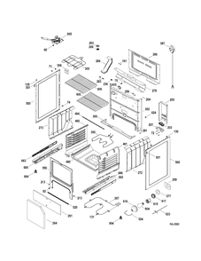 BODY PARTS Diagram and Parts List for JCBP81SP1SS  General Electric Range