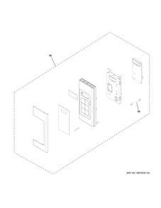Control Parts Diagram and Parts List for JVM6175SK1SS  General Electric Microwave