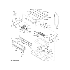 Part Location Diagram of WB18X46489 GE LATCH COM WIRE HARNESS