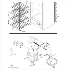 Unit Parts Diagram and Parts List for GDWF860V02SS  General Electric Washer