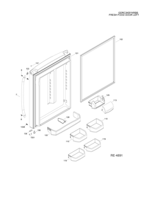 Part Location Diagram of WR71X10928 GE SHELF MODULE