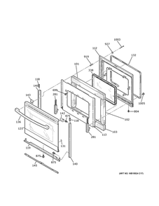 Part Location Diagram of WB15X42629 GE Handle And End Cap Assembly (White)