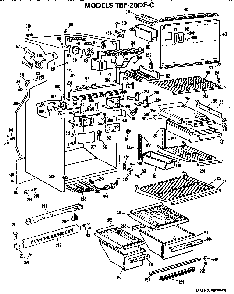 Part Location Diagram of WR77X444 GE DISCONTINUED