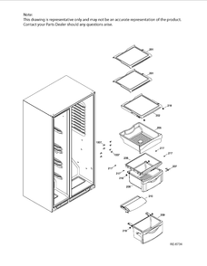 Part Location Diagram of WR01L06165 GE PAN Assembly