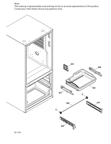 FZ BASKETS Diagram and Parts List for GNE21DSKBKSS  General Electric Refrigerator