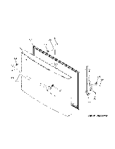 Freezer door Diagram and Parts List for GFD28GYNDFS  General Electric Refrigerator