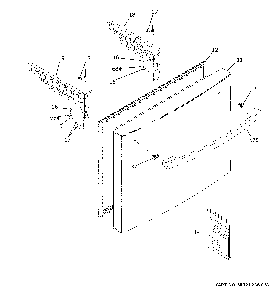 Freezer door Diagram and Parts List for GNE25JGKLFBB  General Electric Refrigerator