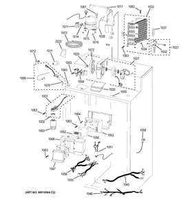 Machine Compartment Diagram and Parts List for PSB42YPHASV  General Electric Refrigerator