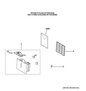 Dehumidifier Diagram and Parts List for ADHL22LAQ2  General Electric Dehumidifier