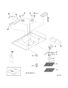 RANGE HOOD Diagram and Parts List for JV348L1SSC  General Electric Range Hood