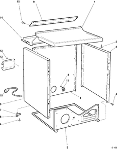 CABINET Diagram and Parts List for 633617  General Electric Dryer