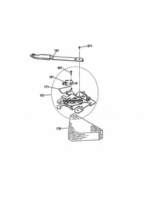 Door Lock Diagram and Parts List for 91195508990  Kenmore Range