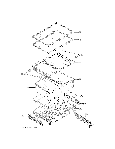 Fresh food shelves Diagram and Parts List for GNE21FMKLFES  General Electric Refrigerator