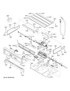 Control Panel Diagram and Parts List for JKD5000DN2WW  General Electric Wall Oven